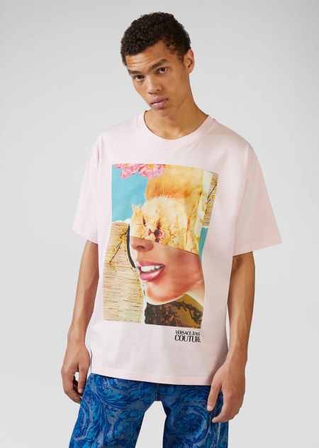 Versace Collage Capsule Collection T-shirt Herr - 048351YTA